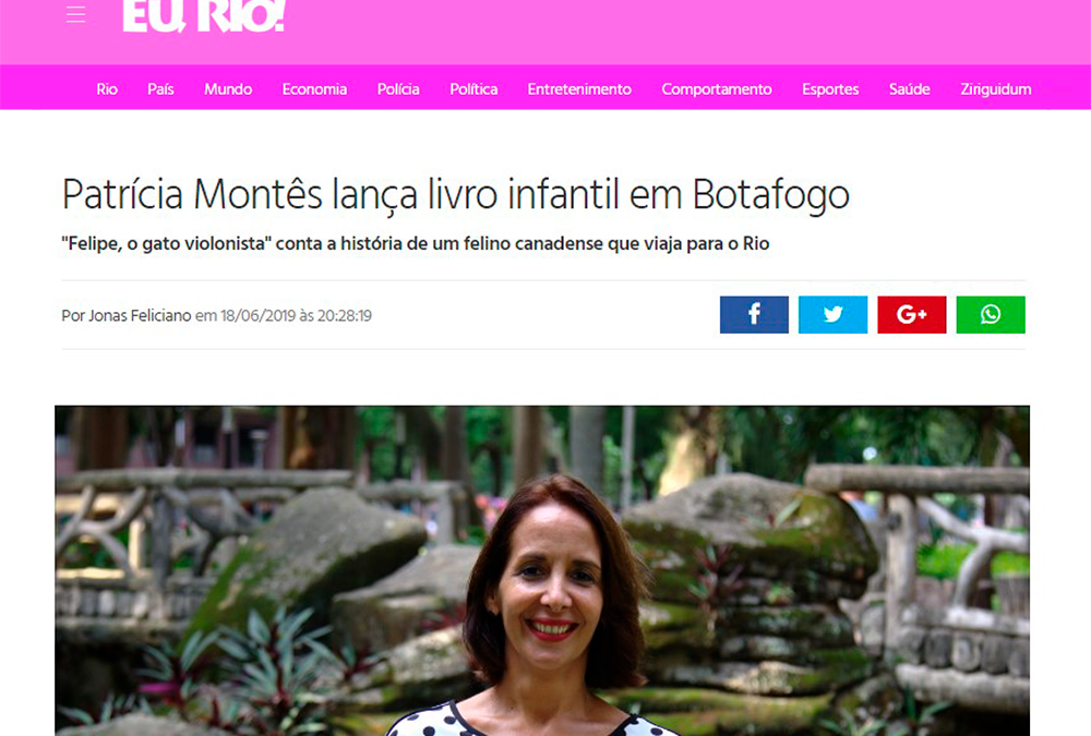EU, RIO! | Patrícia Montês lança livro infantil em Botafogo
